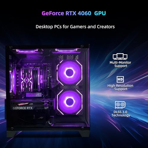 Gaming PC Desktop Intel Core i5 14400F RTX 4060 32GB RAM 1TB SSD A945