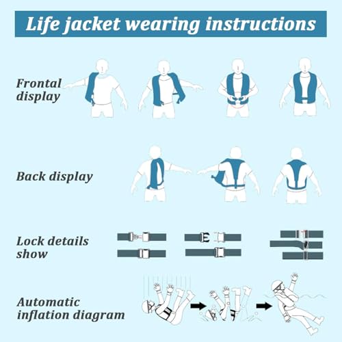 150N Automatic Inflatable Life Jacket with CO2 Inflation C53981