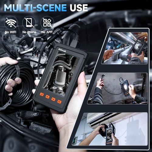 50FT Oiiwak Endoscope Camera with Light 1080P HD 4.3" IPS Screen U522