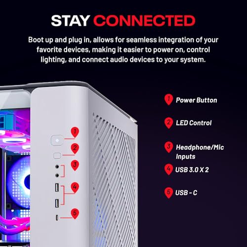 Skytech Gaming Chronos 3 Desktop PC, Ryzen 7 7700, RX 9070XT 16GB, 2TB SSD, 32GB RAM, Win 11 W177685