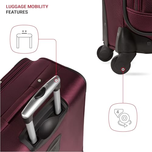 SwissGear Sion Softside Expandable Roller Luggage 3 Piece Set N784870
