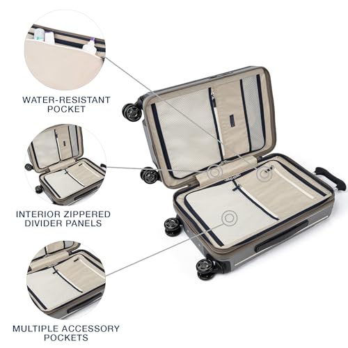 Travelpro Platinum Elite Hardside Expandable Carry-On Luggage, 8 Wheel Spinner, TSA Lock, 20-Inch X826544