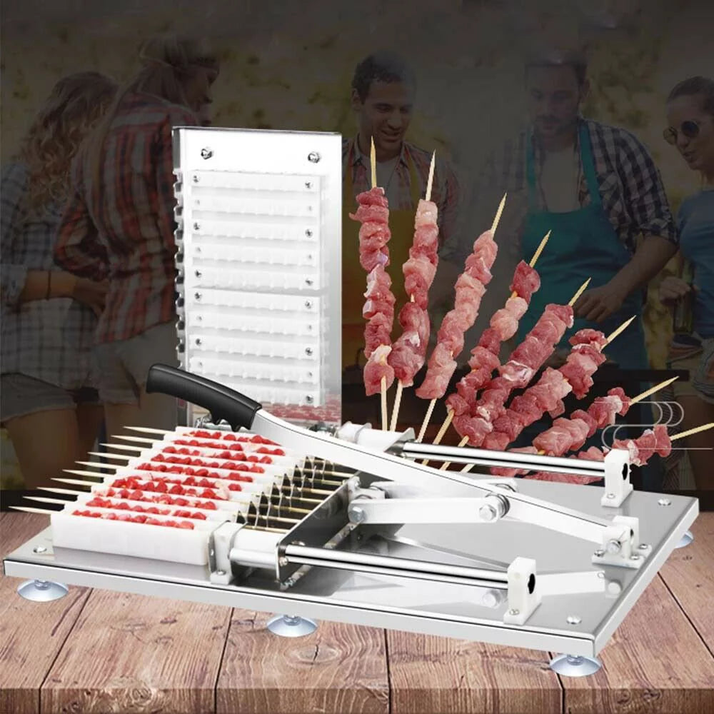 Oukaning Manual Mutton Kebab Machine BBQ Skewer String Maker N486