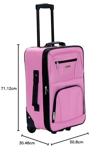 Rockland Journey Softside Upright Luggage Set, Expandable, 4-Piece K56322