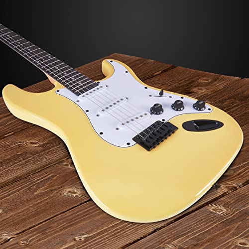 LyxPro Electric Guitar 39" Beginner Starter Kit with 20W Amp, Black B69338