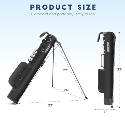 Findway Golf Stand Bag Lightweight Carry Bag with Ball Holder and Pockets H5623