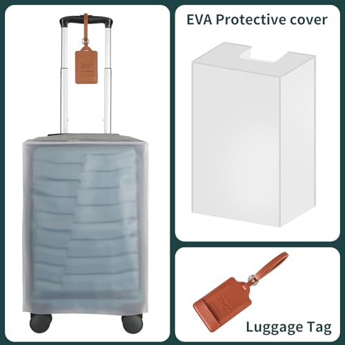 Lightweight 3-Piece Hardshell Luggage Set with Spinner Wheels & TSA Lock, Light Avocado Green B502471