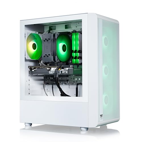 Thermaltake LCGS Quartz R66 Gaming Desktop, AMD Ryzen 5 5600, RX 6600, 1TB NVMe, Windows 11 K558