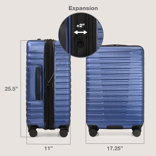 U.S. Traveler Boren Polycarbonate Hardside Carry-on Suitcase with 8 Spinner Wheels, Teal, 22-Inch S2578