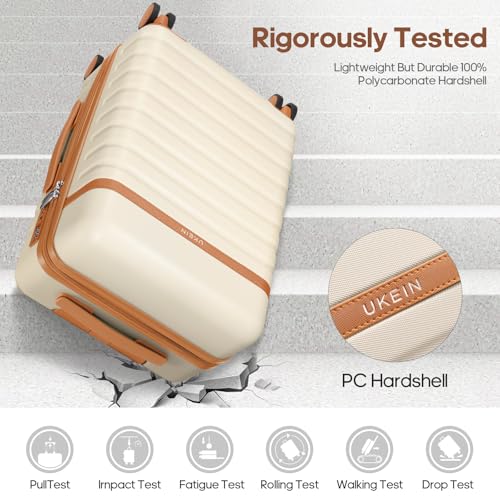 Luggage Sets 3 Piece, Carry On 20 Inch Hardside Suitcase with Spinner Wheels and TSA Lock J67858