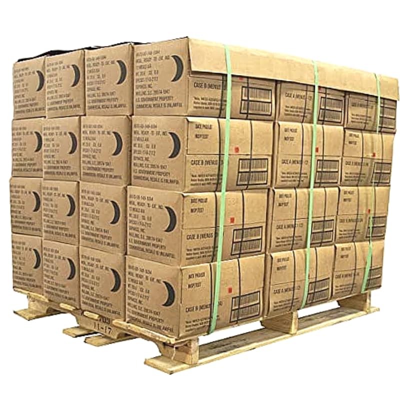 MRE Meals Ready to Eat A and B Bundle Cases, US Military Surplus Emergency Food O1646