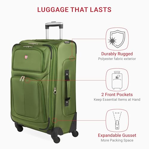 SwissGear Sion Softside Expandable Roller Luggage 3 Piece Set N784870