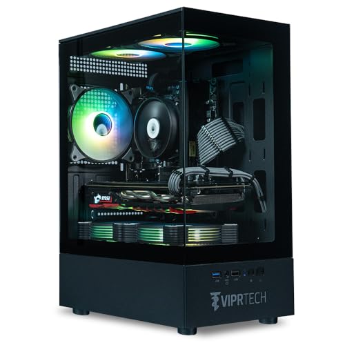 ViprTech Stryker 4.0 Liquid-Cooled Gaming PC, AMD Ryzen 7, RTX 4060, 32GB RAM, 1TB SSD, White N414