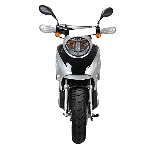 X-PRO Oahu 50cc Moped with 10" Aluminum Wheels, Black U35273