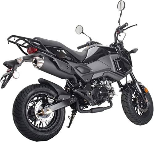 HHH Vader 125 Motorcycle Gas Bike with Big Headlights (Black) M2726