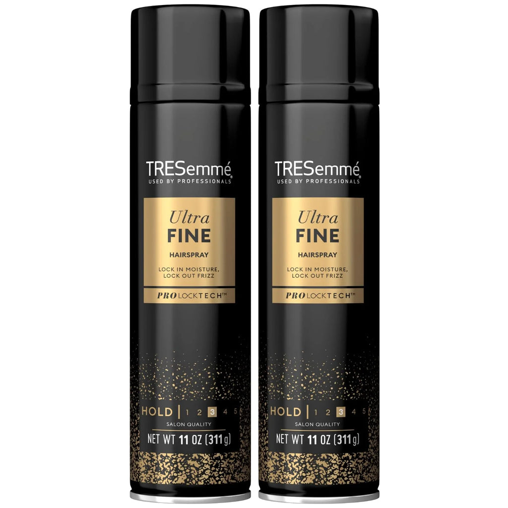 Tresemmé Tres Two Ultra-Fine Aerosol Hair Spray, Salon Quality Hairspray Delivers A Firm Hold In An Ultra-Fine Mist, Hair Stays In Place, Looks & Feels Soft And Shiny, 2 Pk - 11 Oz Each