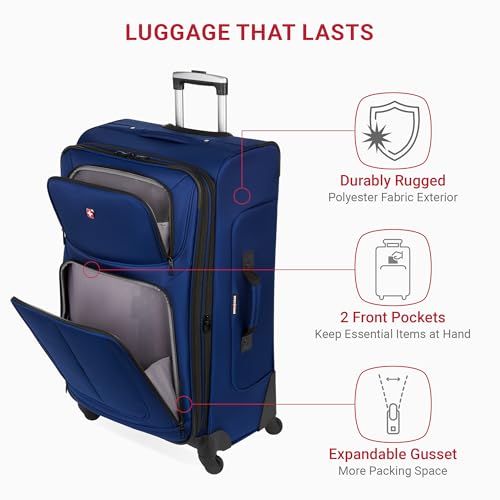 SwissGear Sion Softside Expandable Roller Luggage 3 Piece Set N784870
