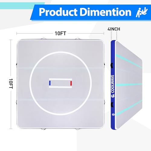 COOLWAVE 10x10 FT Inflatable Wrestling Mat for BJJ, MMA and Martial Arts P28468