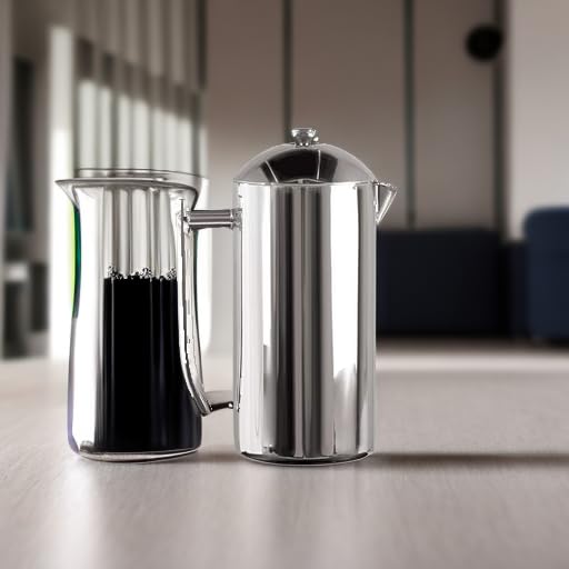 Frieling Double-Walled Stainless-Steel French Press Coffee Maker, 17 oz D60799