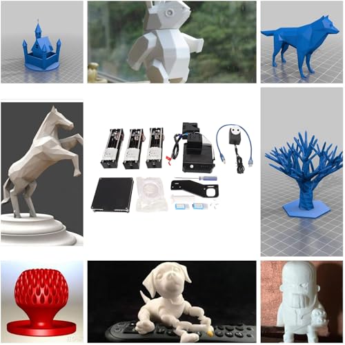 FDM Mini 3D Printer, High Accuracy, Quick Assembly for Beginners I3204