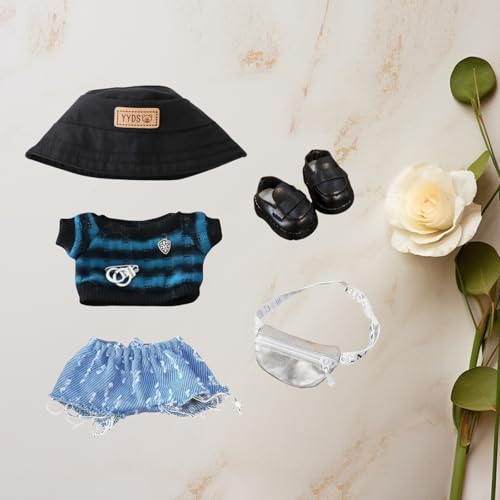 17cm Doll Clothes Set, 5 Pieces Casual Outfit for 6.7in Dolls G33820