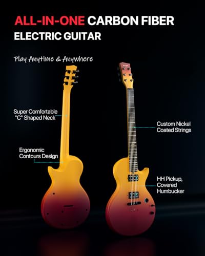 Enya Electric Guitar Inspire 39" Carbon Fiber with Wireless Speaker and Gig Bag Y562682