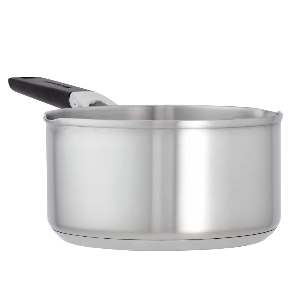 KitchenAid Stainless Steel Induction Saucepan with Pour Spouts, 1 Quart V55339