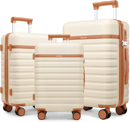 Luggage Sets 3 Piece, Carry On 20 Inch Hardside Suitcase with Spinner Wheels and TSA Lock J67858