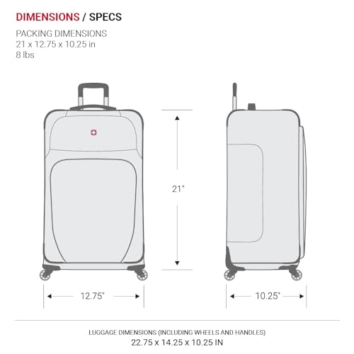 SwissGear Sion Softside Expandable Roller Luggage 3 Piece Set N784870