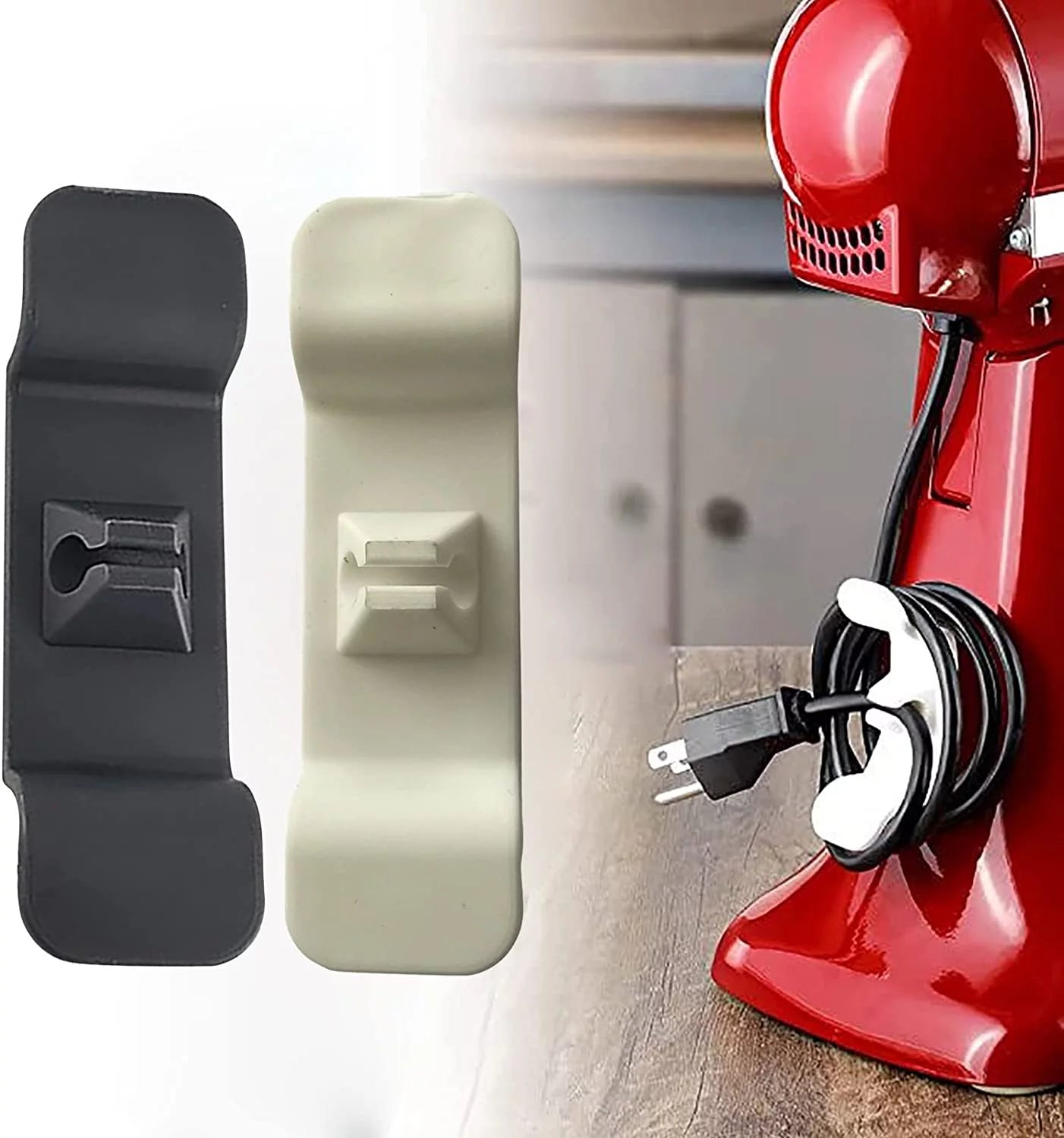 Cord Organizer Self-Adhesive Winder for Small Home Appliances (Black) K741