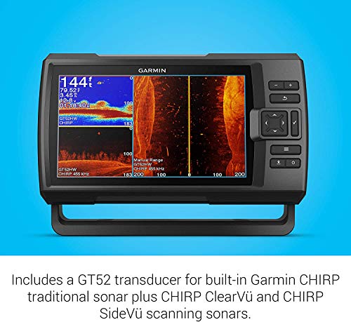 Garmin Striker Vivid 9sv Bundle with Transducer and Protective Cover, 9-inch Fishfinder O662781