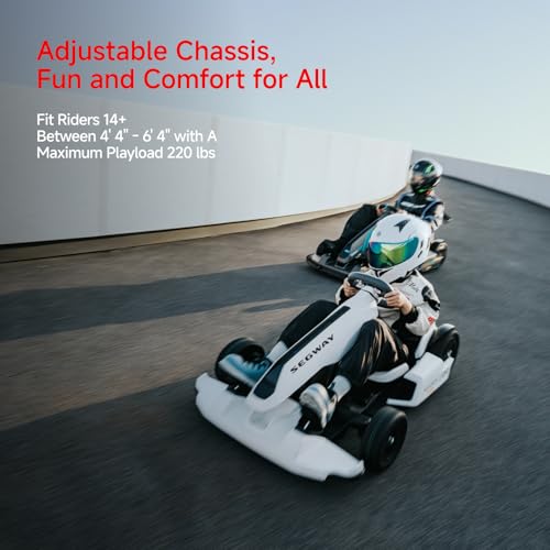 Segway Ninebot Gokart Pro and Gokart Pro 2 Electric Go Kart, Ages 14+, 15.5 Miles N55927