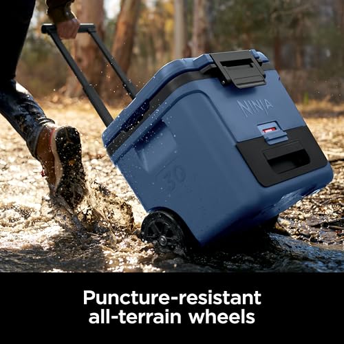 Ninja FrostVault 45QT Cooler with Wheels, Lakeshore Blue M1144