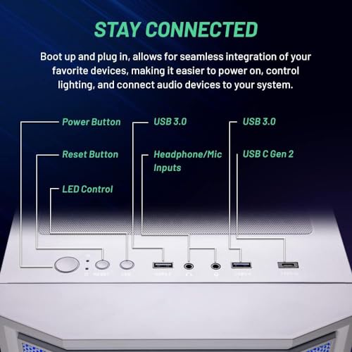 Skytech Archangel Gaming PC Desktop, Intel i5 13400F, RTX 4060, 2TB SSD, 32GB RAM Y141