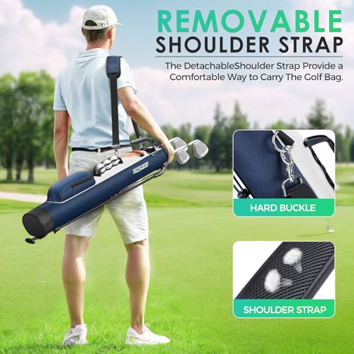 Findway Golf Stand Bag Lightweight Carry Bag with Ball Holder and Pockets H5623
