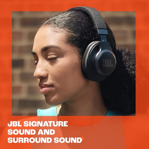 JBL Live 770NC Wireless Over-Ear Headphones with Active Noise Cancelling, Blue J554680