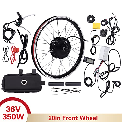 20Inch Electric Bike Conversion Kit 36V 350W Front Wheel Motor with LCD Display A300