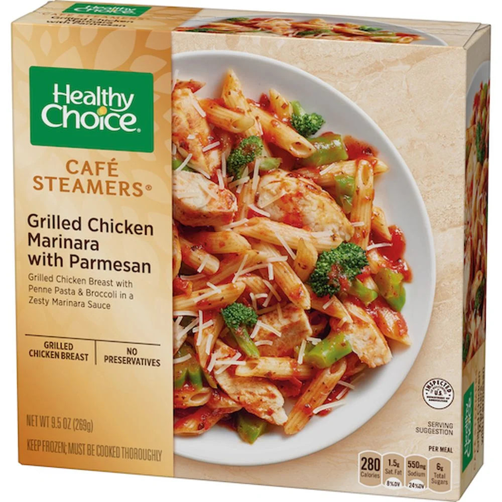Healthy Choice Cafe Steamers Grilled Chicken Marinara with Parmesan, 9.5 oz, 8-Pack X236