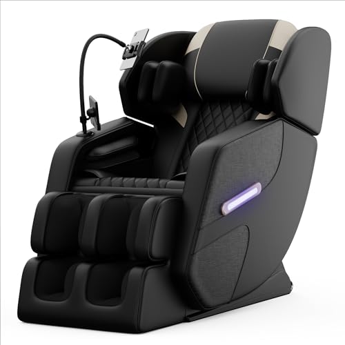 Gold Full Body Massage Chair with Airbags and Foot Roller C8518