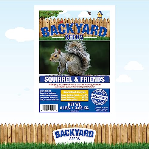 Backyard Seeds Squirrel & Chipmunk Food Mix – 8 lb Bag W532013
