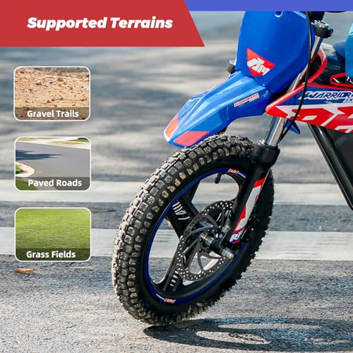 E500 36V Kids Electric Dirt Bike 700W Motor Off-Road Motorcycle for Ages 4-8 J84202