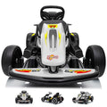 24V Electric Go Kart for Kids with 400W Motors, EVA Tires, Rose Red N76721