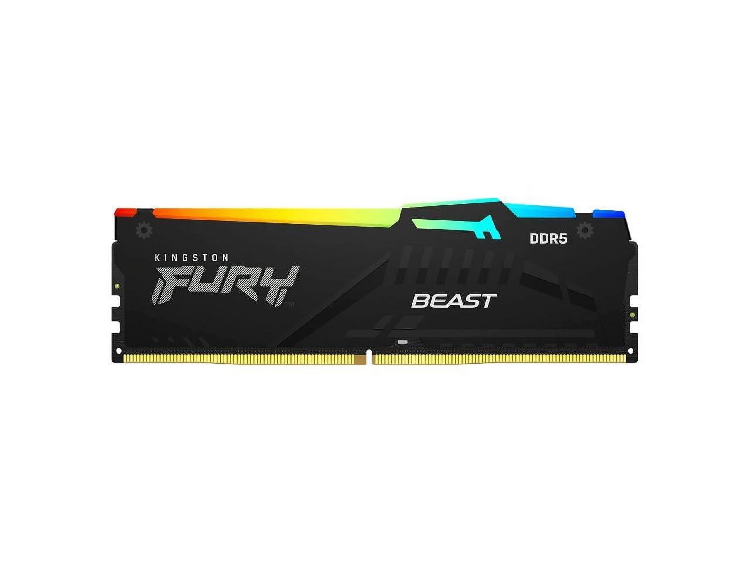 Kingston FURY Beast RGB 32GB (2 x 16GB) DDR5 6000 Desktop Memory W27660