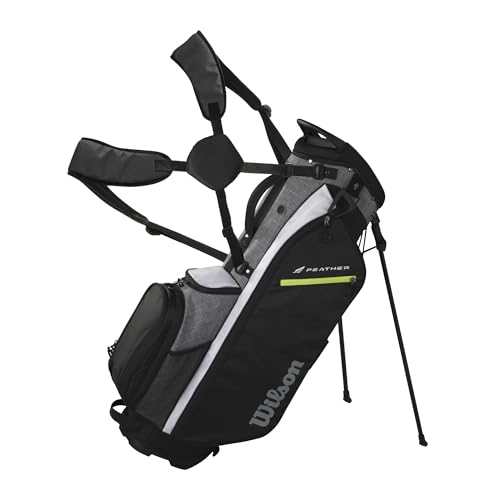 Wilson Feather Golf Cart Bag - Black/Grey/Red V219140
