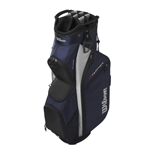 Wilson Feather Golf Cart Bag - Black/Grey/Red V219140