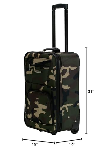 Rockland Journey Softside Upright Luggage Set, Expandable, 4-Piece K56322