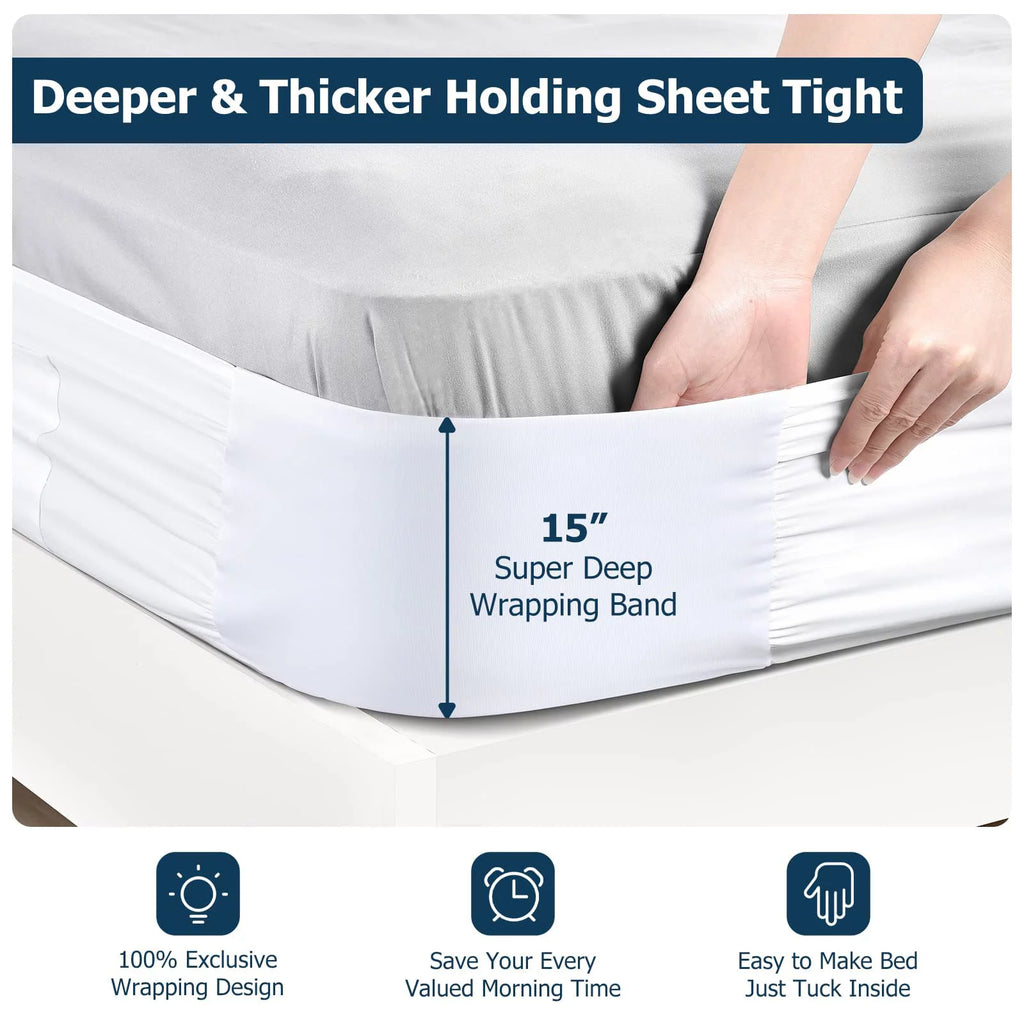 Sanmadrola Bed Sheet Holder, Mattress Corner Straps, Queen 60" x 80" K408730