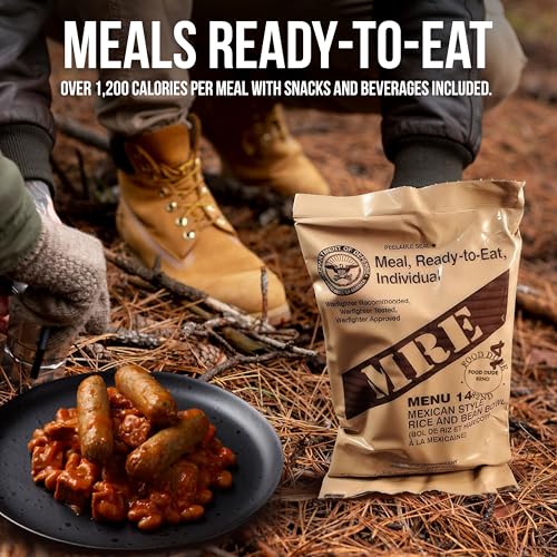 US MRE Emergency Meals 6-Pack Assorted Flavored Military Rations F6266