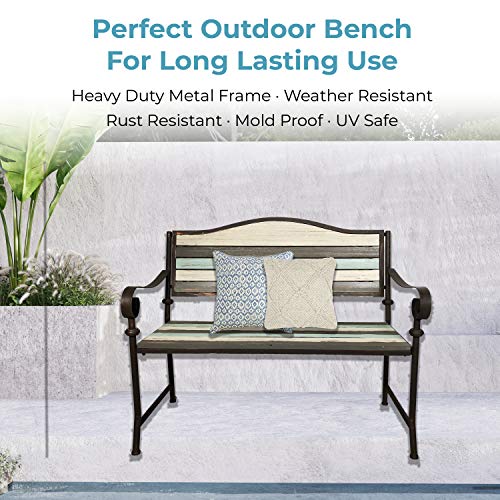 Cast Iron Patio Bench 45 Inch G67959