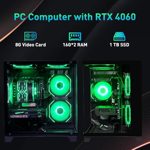 Gaming PC Desktop Intel Core i5 14400F RTX 4060 32GB RAM 1TB SSD A945